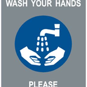 Felpudo wash your hands 2